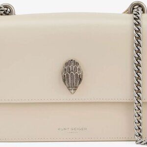 Kurt Geiger London Shoreditch Leather Crossbody Purse Bag Natural NWTs SOLD OUT
